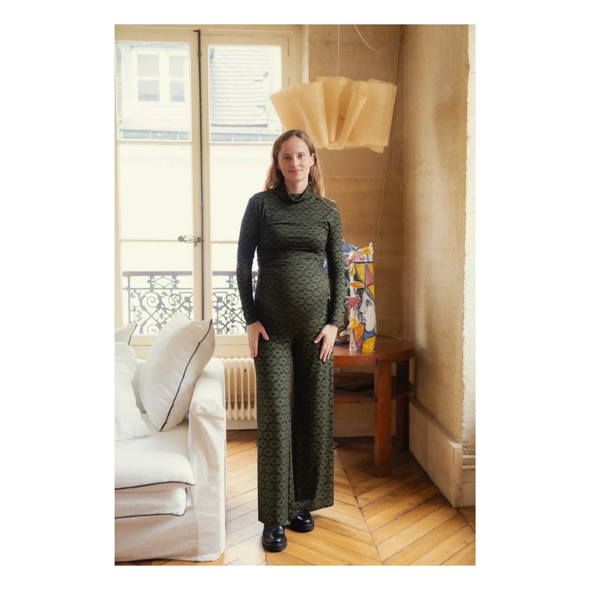 Paloma Collection - Mathilda Seventies Hamile Üstü | Haki