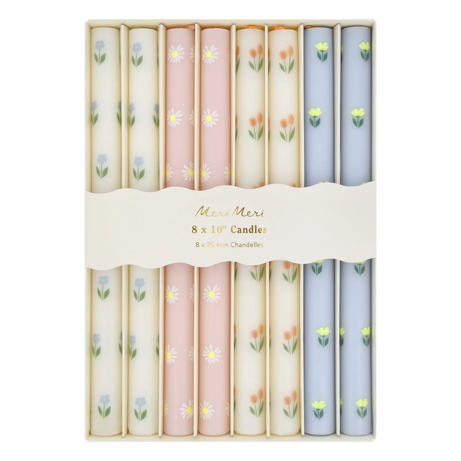 Meri Meri - Çiçek Mumları - 8'li Set