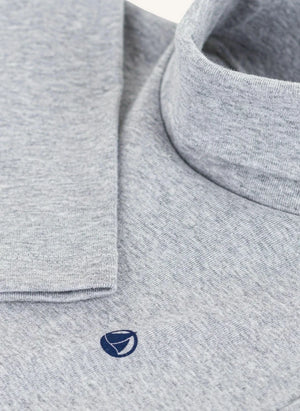 Petit Bateau - Logo balıkçı yaka | Gri melanj