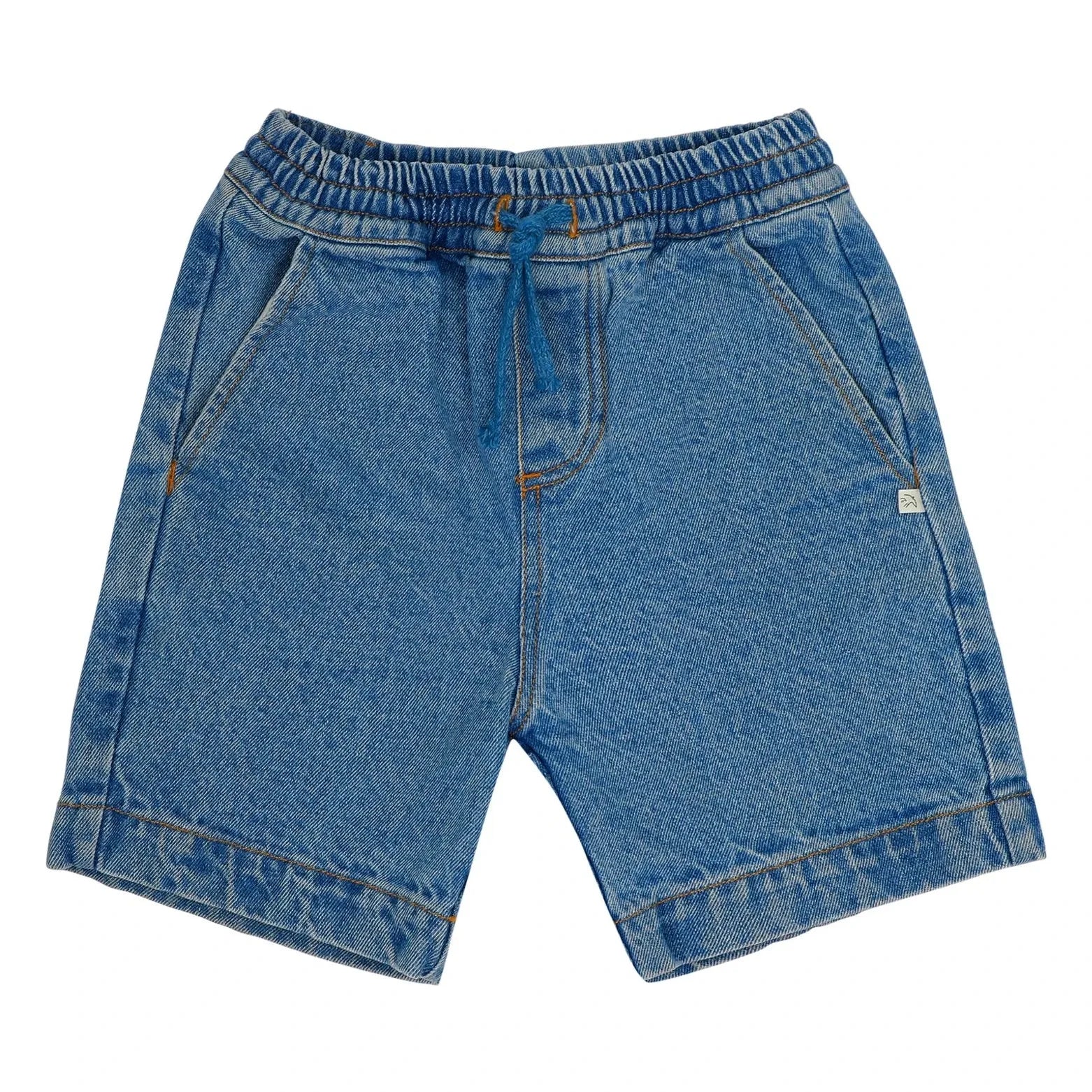 Jenest - Kai Organik Pamuklu Denim Şort | Mavi