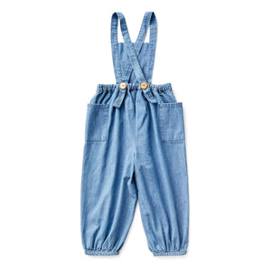 Soor Ploom - Opal organik pamuk tulum | Denim mavi