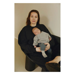 Gray Label - Mini organik pamuklu sweatshirt | Açık gri