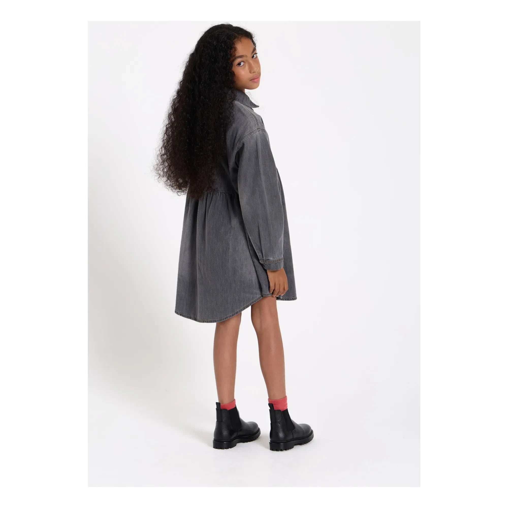 Finger in the nose - Darlin Denim Elbise | Denim gri