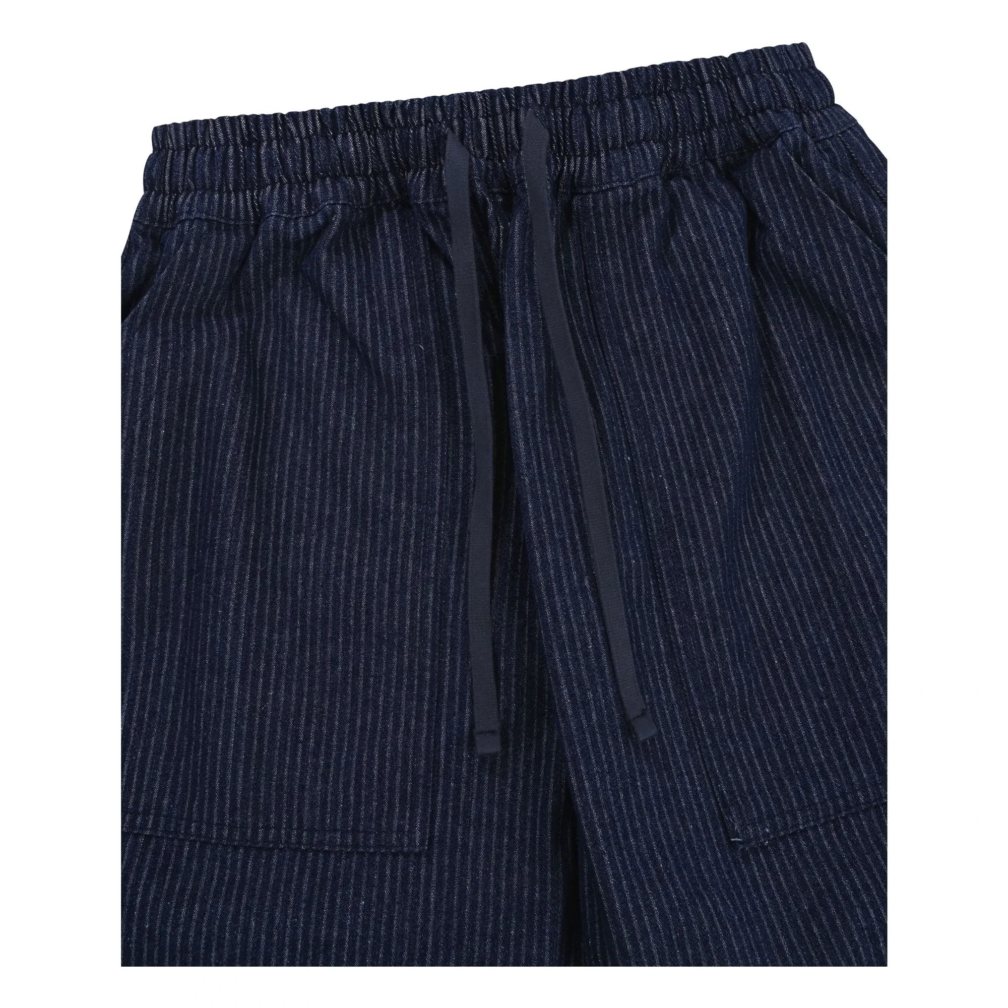 Kappy - Yorgun Denim Çizgili Pantolon | Indigo