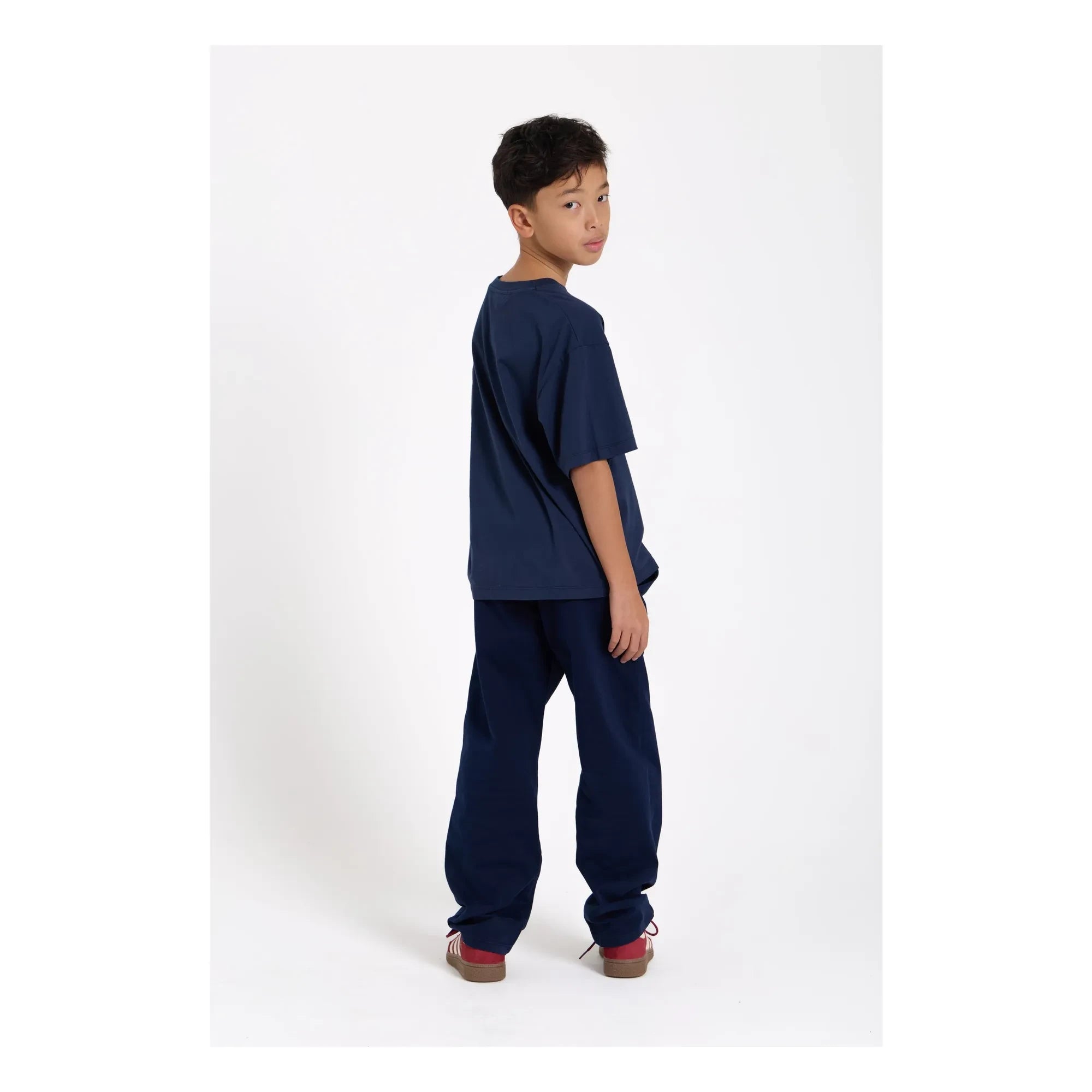 Smallable Kid - Nils Organik pamuklu T-shirt | Yıkama mavi
