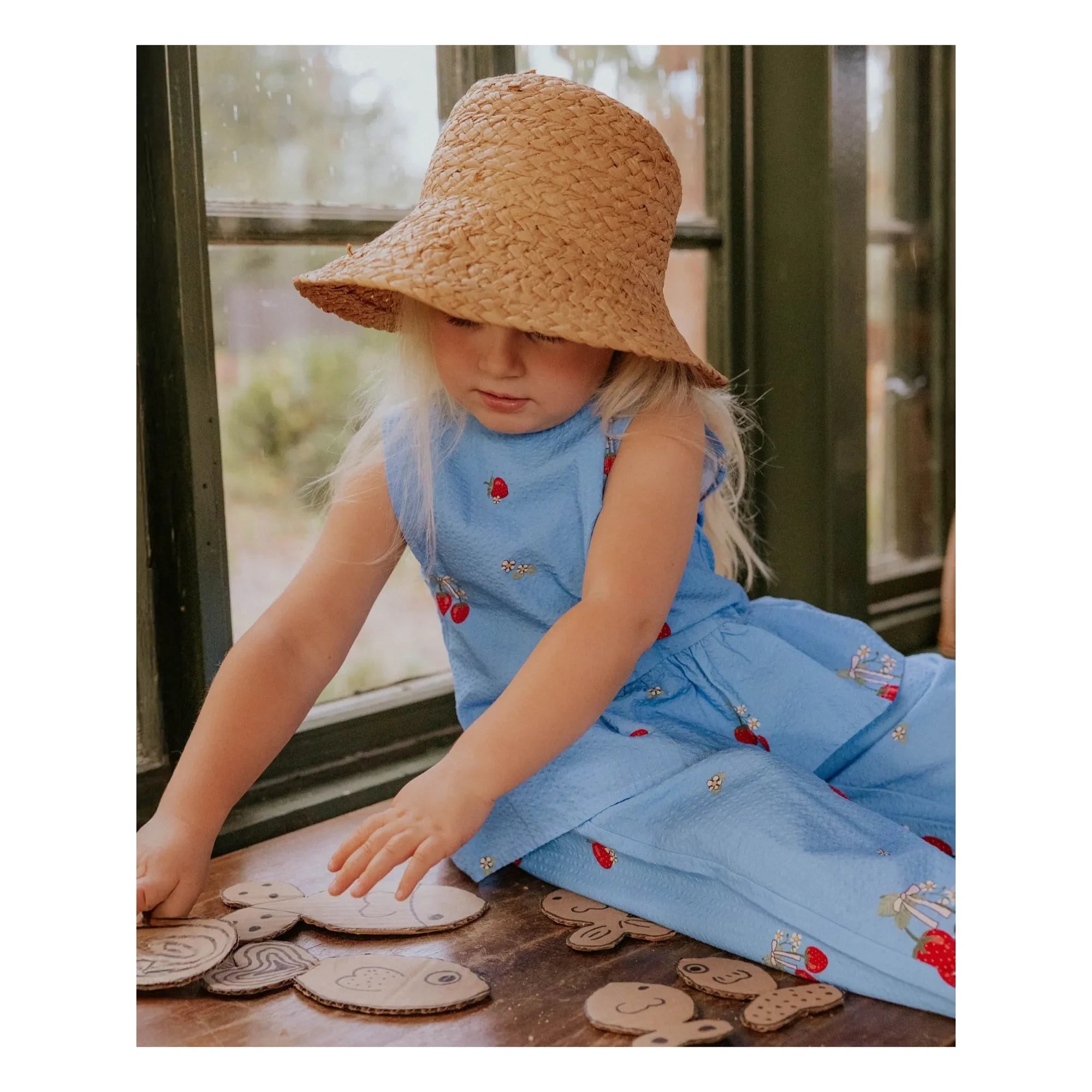 Fliink - Elma Strawberry Pantolon | Gök mavisi