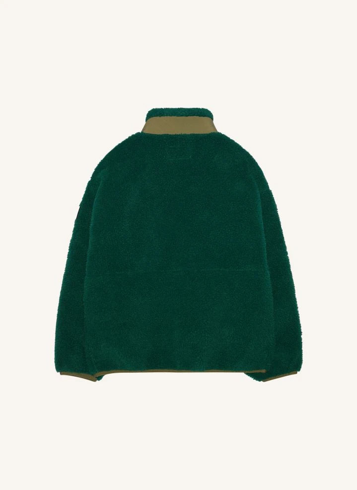 Finger in the nose - Paulo Bi-Material Sherpa Ceket | Yeşil