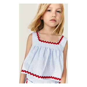 Mipounet - Top Sylvie Vichy | Açık Mavi