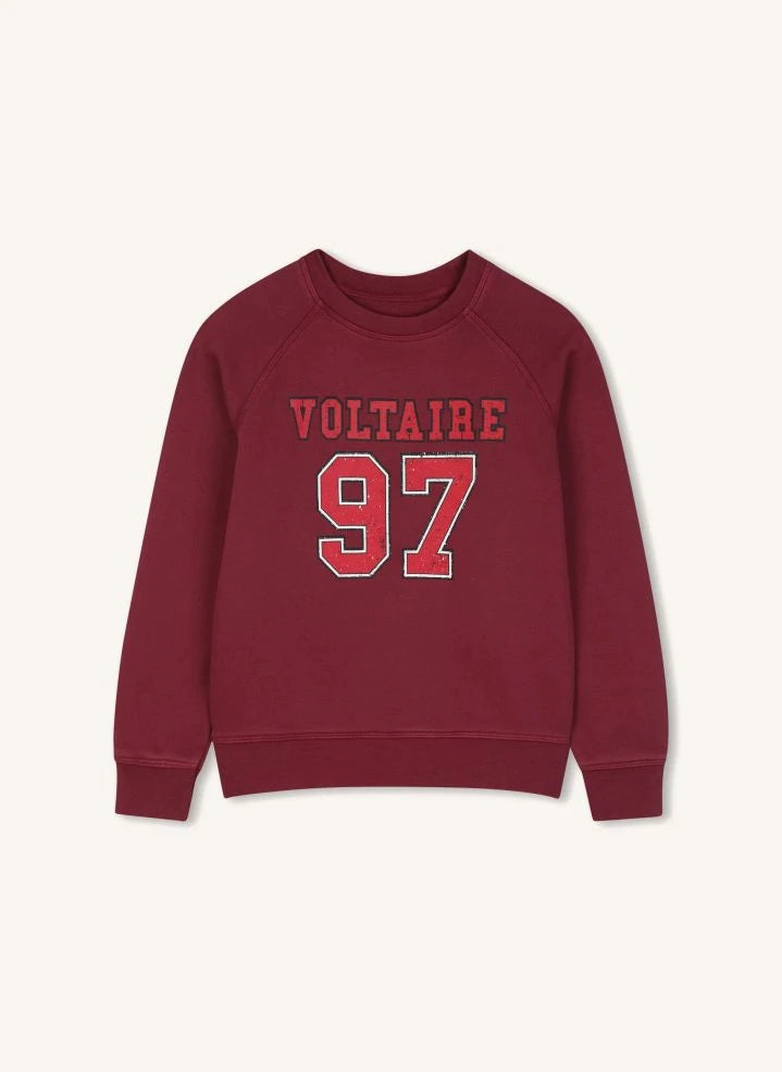 Zadig & Voltaire - Sweat Voltaire 97 Organik pamuk | Bordo
