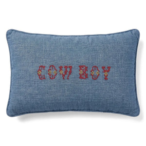 Editions Aimable - Camille Cowboy yastık | Mavi Chambray
