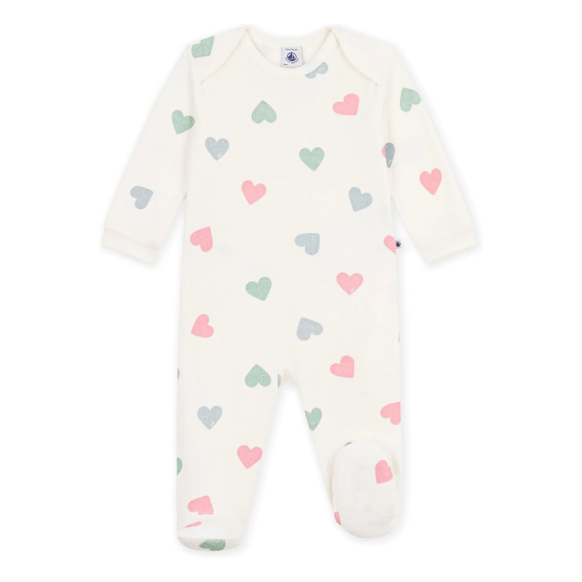 Petit Bateau - Sleep Well Sünger Kalp Pijamalar | Ekru