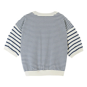 Emile et Ida - Sailor Çizgili Organik Pamuk Sweatshirt | Lacivert