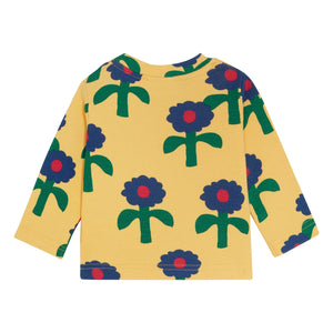 The Campamento - Flowers Bebek Tişörtü | Sarı