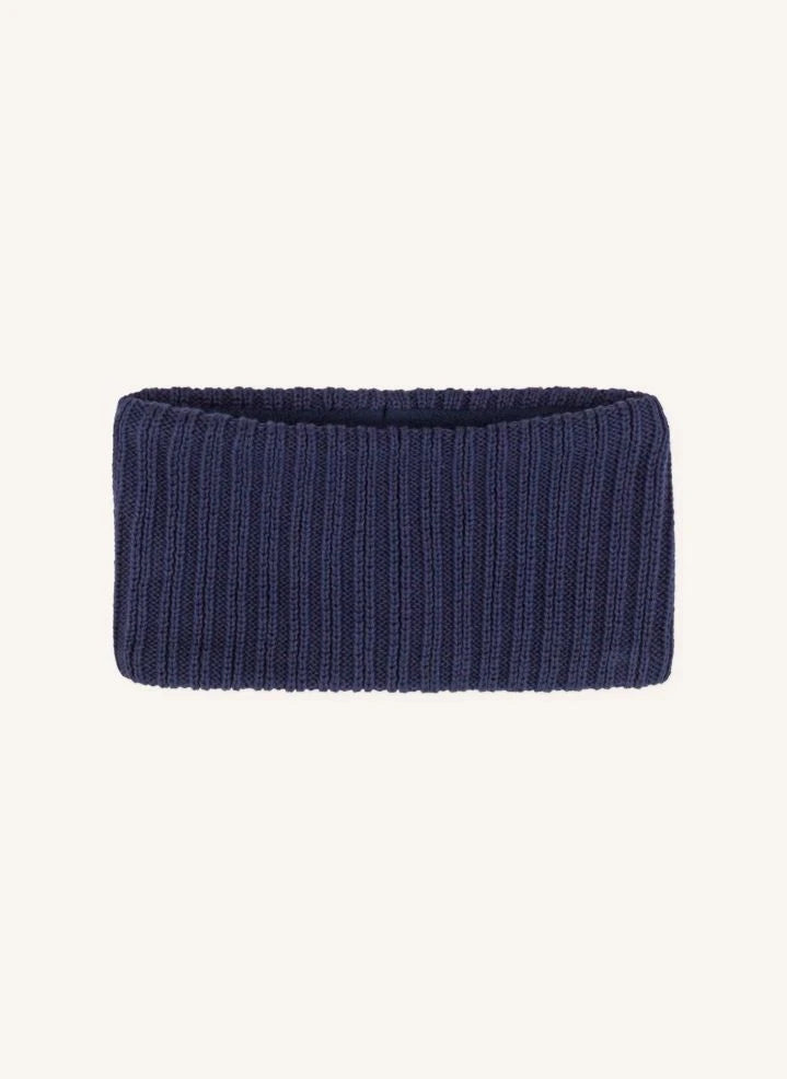 Petit Bateau - غطاء رقبة للأطفال مبطن بقطن عضوي | كحلي