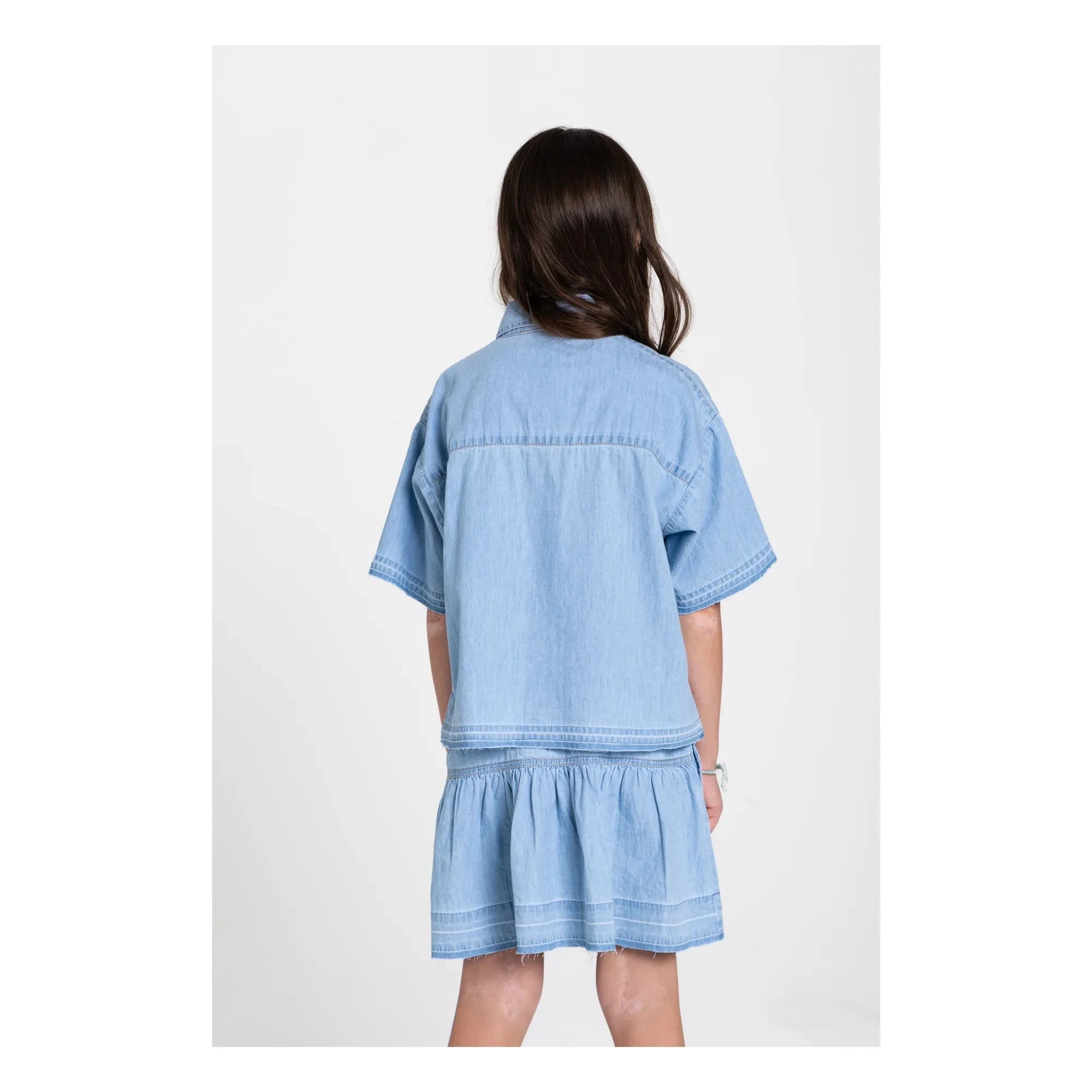 Hundred Pieces - Denim Kaya etek | Mavi