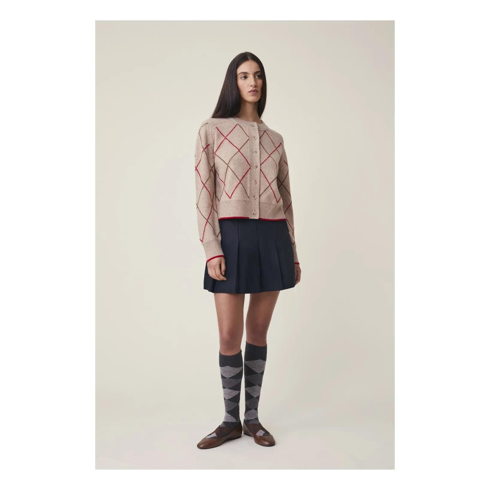 Moismont - Auguste Hırka No. 233, Merinos Yünü | Pembe
