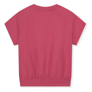 Gray Label - Organik pamuk kısa kollu sweatshirt | Fuşya