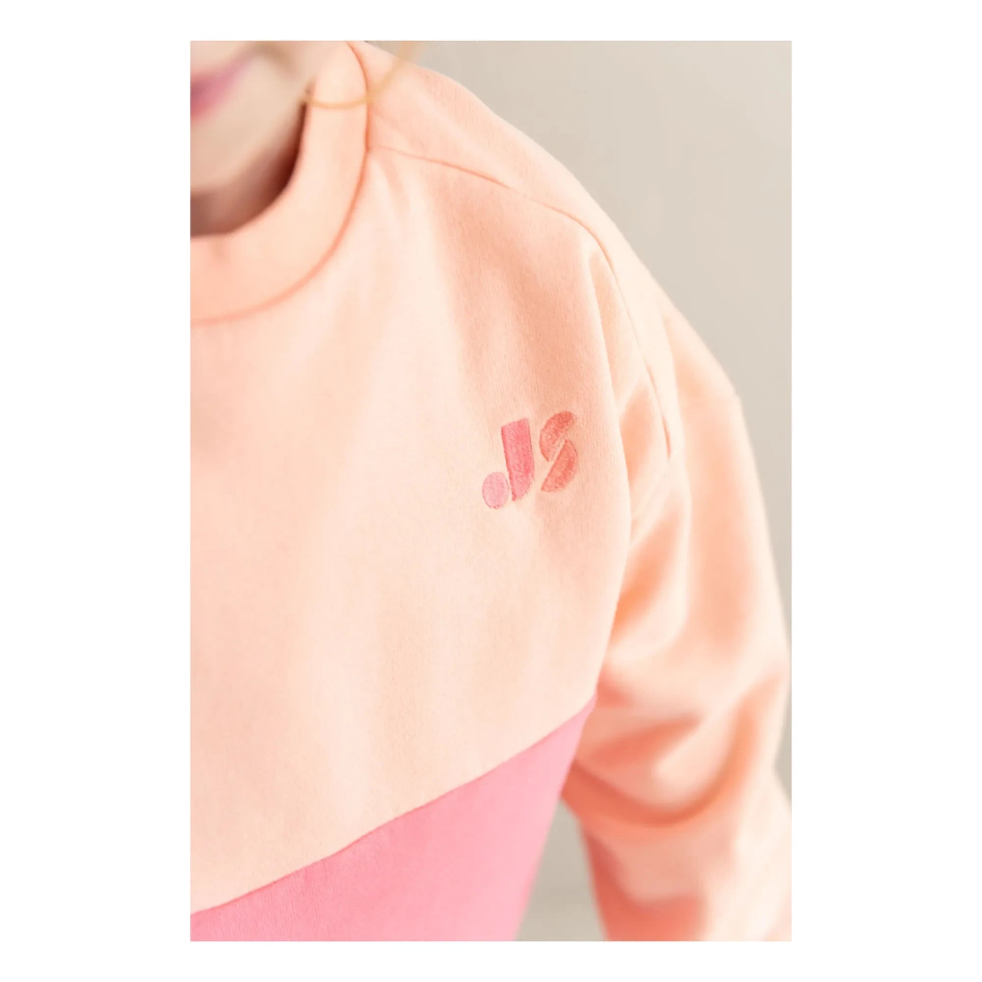 Jenest - Renk Bloklu organik pamuklu sweatshirt | Pembe