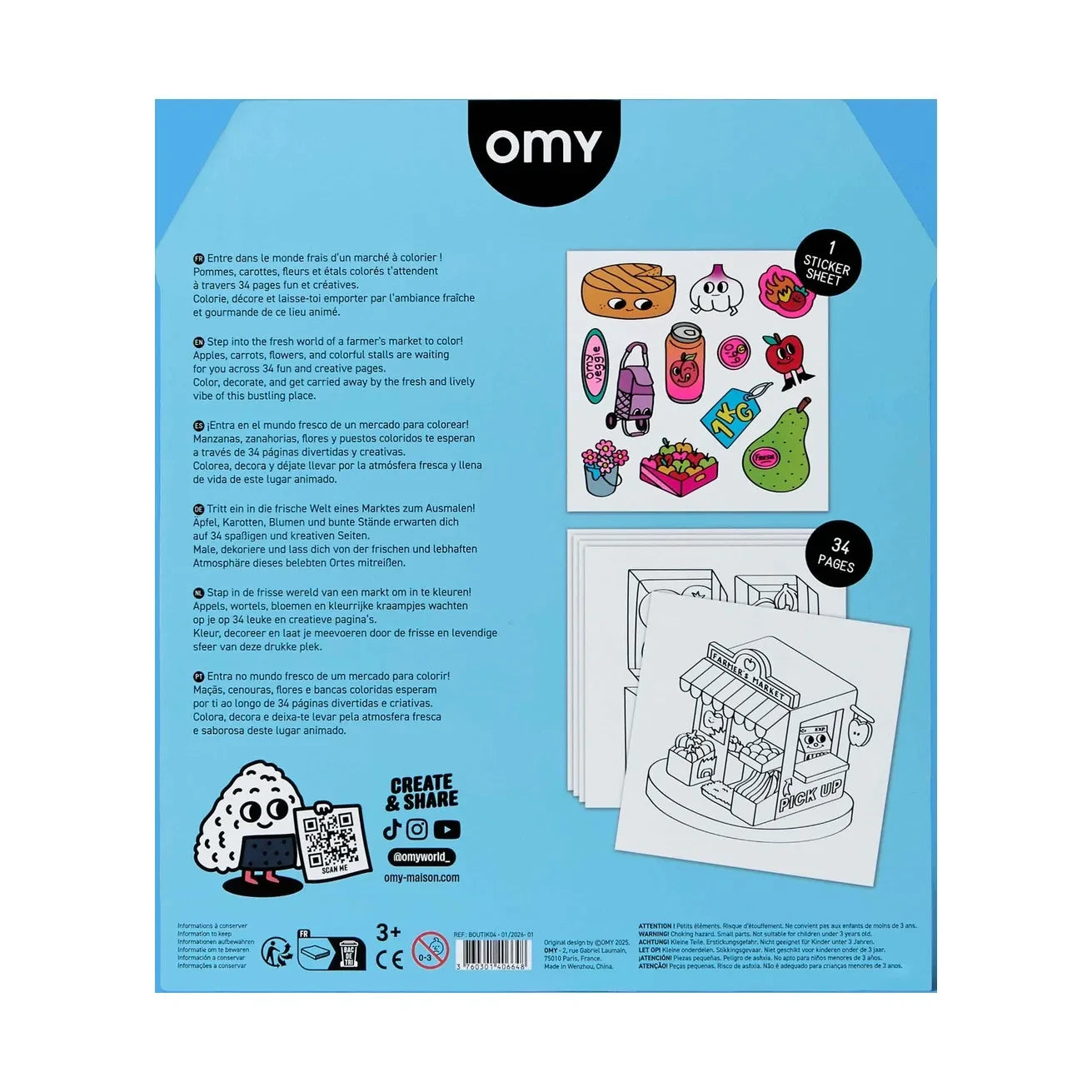 Omy - Boyama Kitabı Boutique - Çiftçi Pazarı