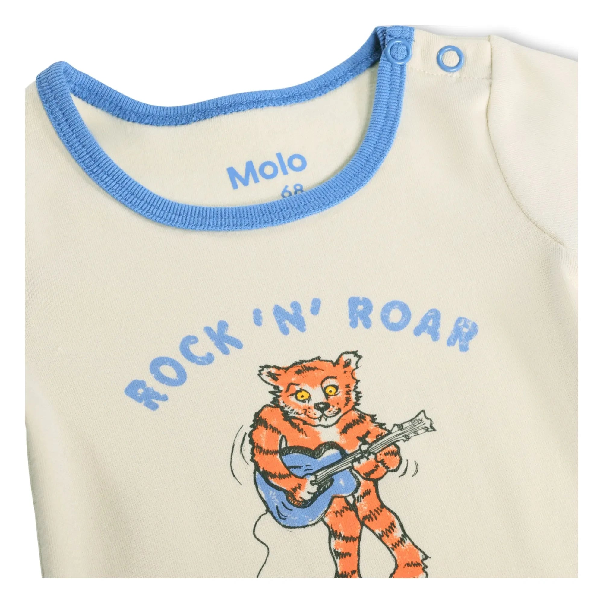 Molo - Fossie Body Rock'N'Roar Organik Pamuk | Ecru