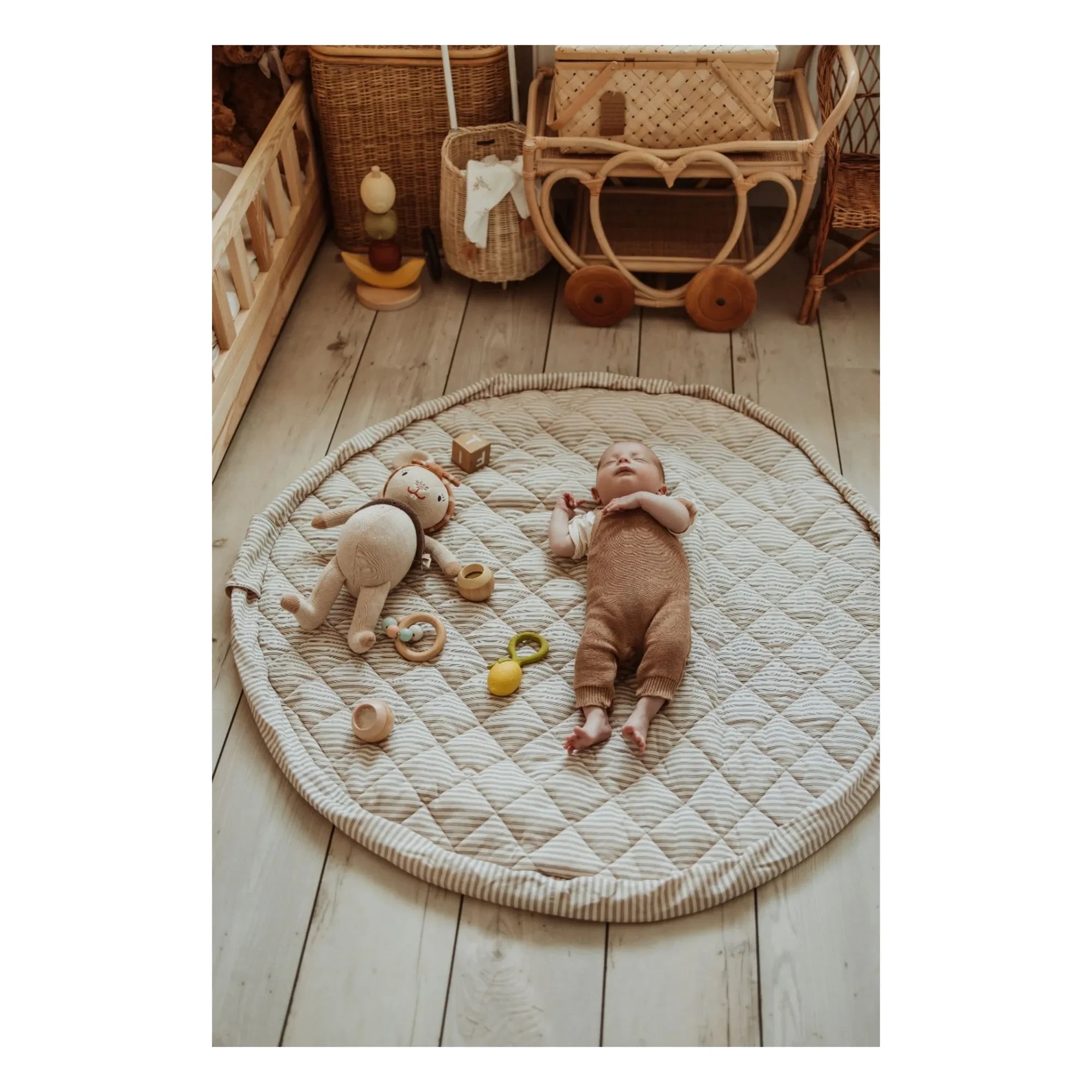 Play and Go - Noomad küçük çocuk çantası / mat - Çizgiler | Mavi