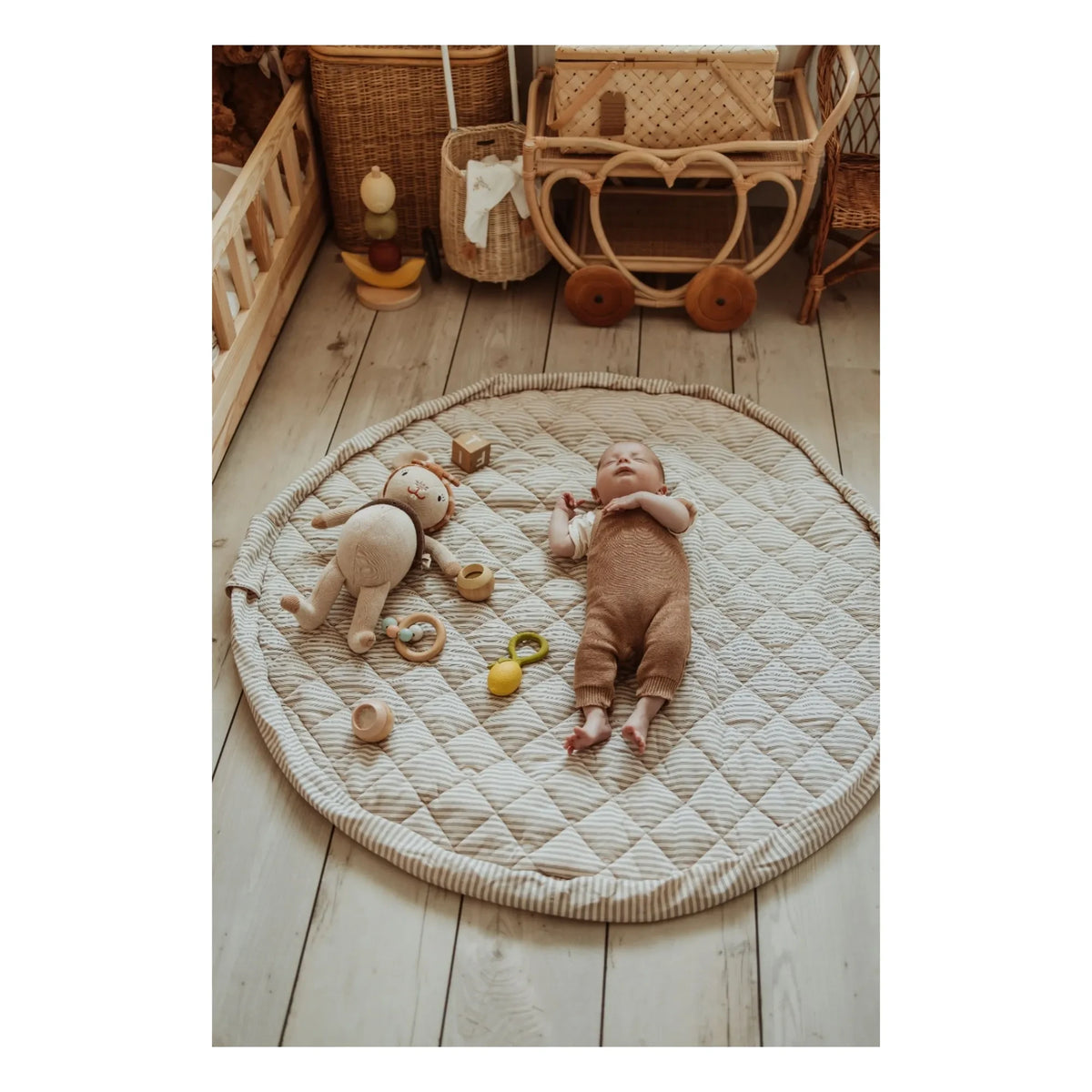Play and Go - Noomad küçük çocuk çantası / mat - Çizgiler | Mavi
