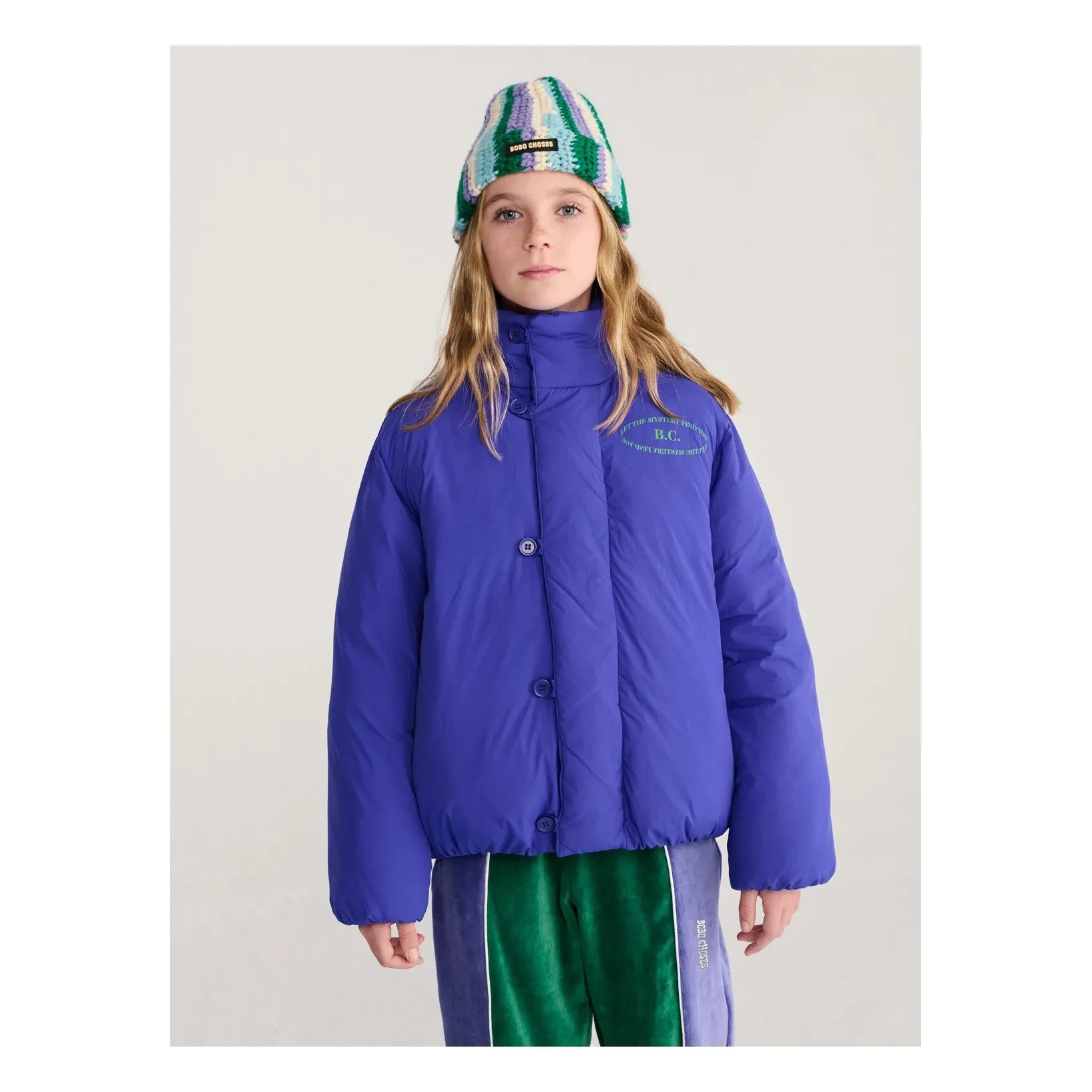 Bobo Choses - B.C. Geri Dönüştürülmüş Elyaf Dolgulu Mont | Mavi