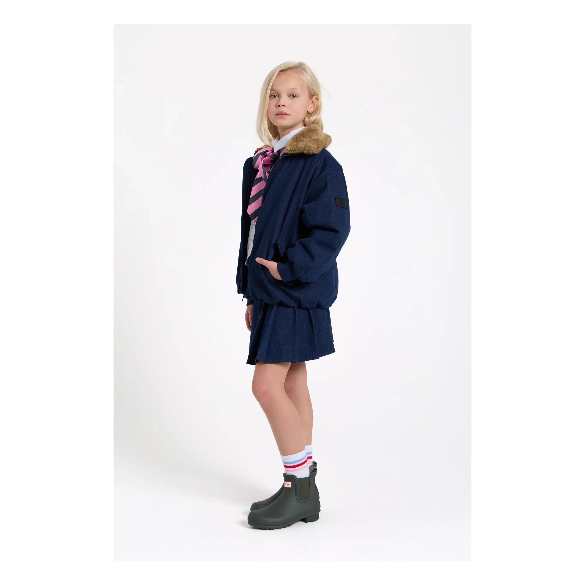 Finger in the nose - Aria Denim Aviatör Ceket | Denim brut