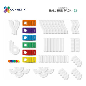 Connetix - Ball Run paketi - 92 parça | Rainbow