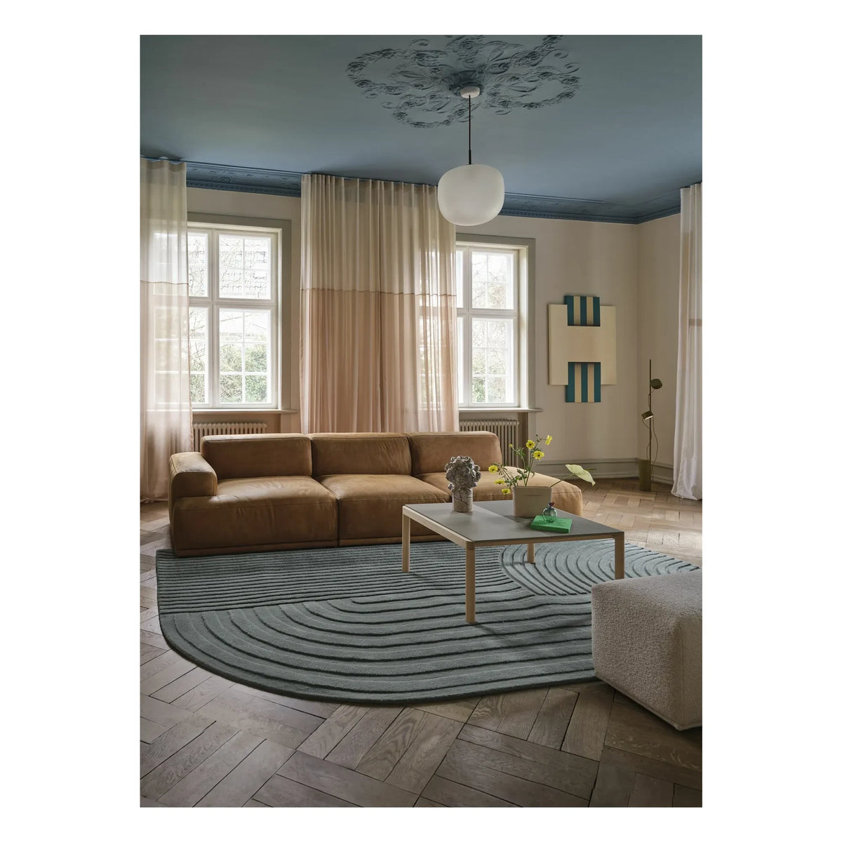 Muuto - Relevo yün halı, Studiopepe | Taupe kahverengi