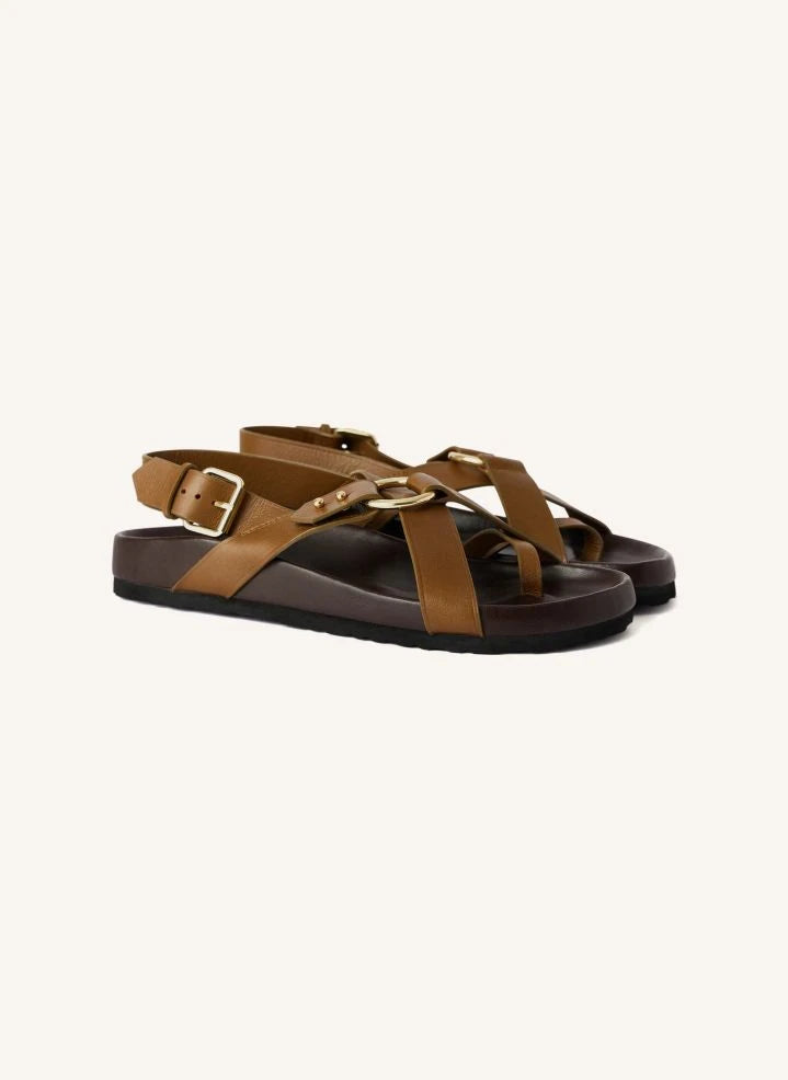 Soeur - Meksika Deri Sandalet | Bronz