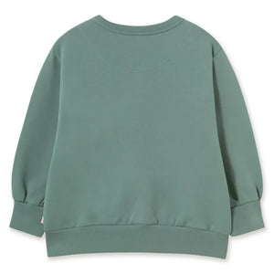 Tinycottons - Organik Pamuklu Köpek Sweatshirt | Yeşil su