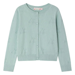 Bonpoint - Cardigan Pointelle Lysia Organik Pamuk | Celadon