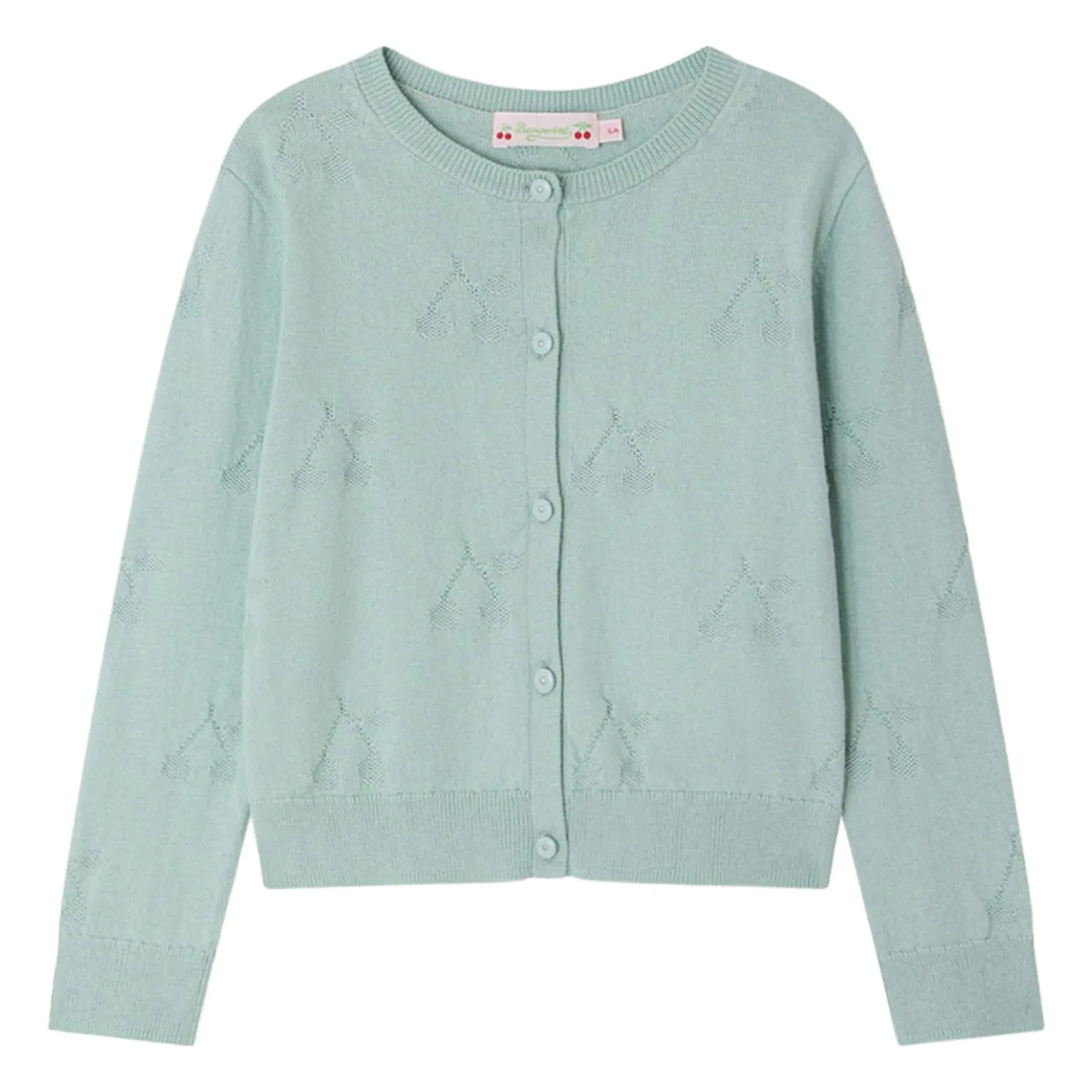 Bonpoint - Cardigan Pointelle Lysia Organik Pamuk | Celadon