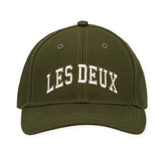 Les Deux - College Baseball Şapka: %100 Organik Pamuk | Haki