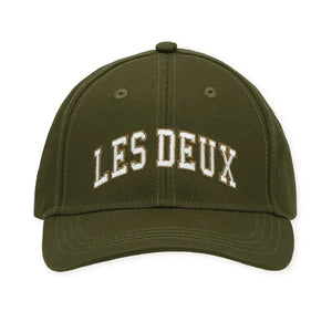 Les Deux - College Baseball Şapka: %100 Organik Pamuk | Haki
