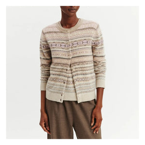 Bompard - Fair Isle Kaşmir Hırka | Rose Quartz