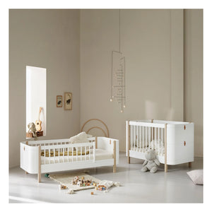 Oliver Furniture - Wood Mini+ Karyoladan Genç Yatağa Dönüşüm Kiti | Meşe