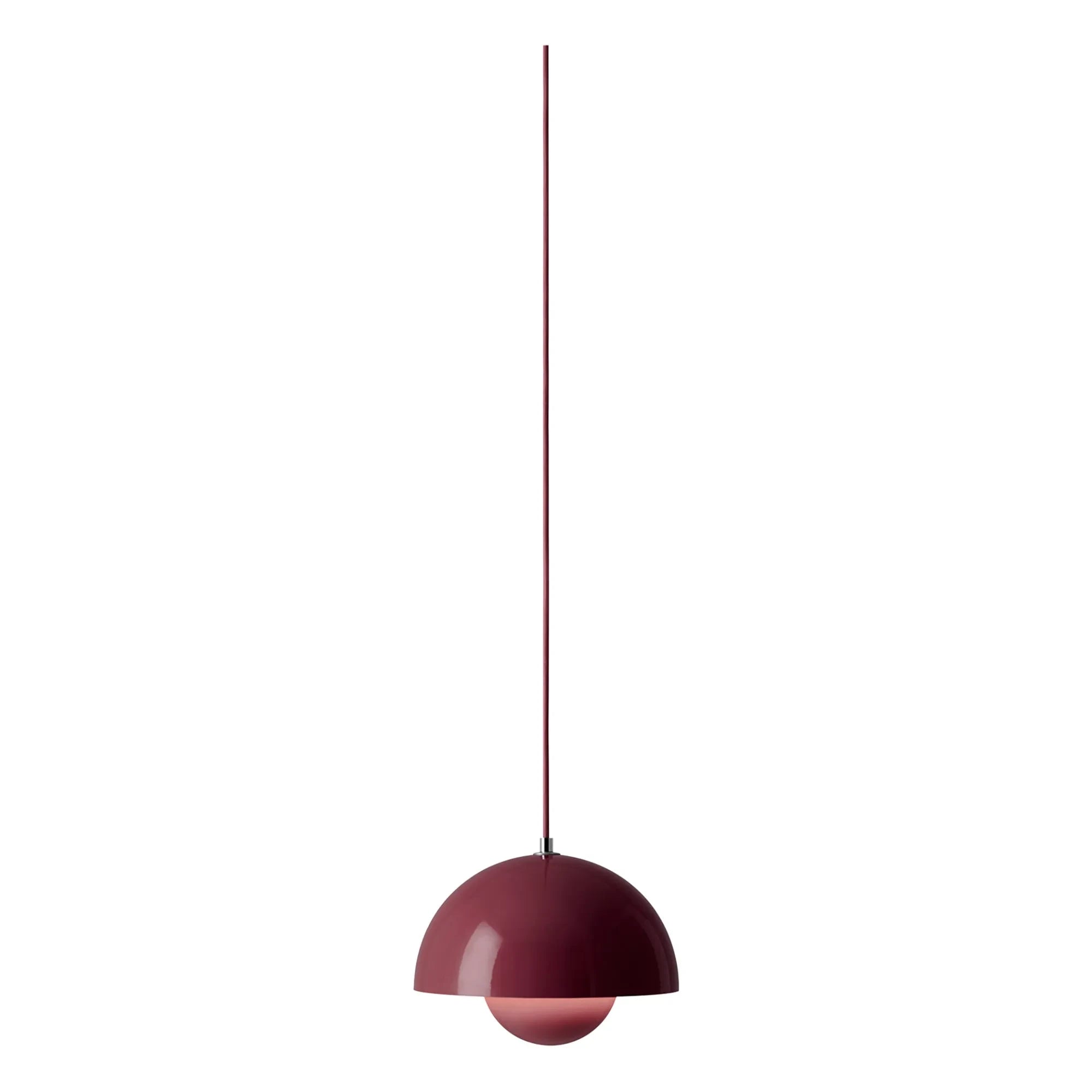 & Tradition - Flowerpot VP1 Sarkıt Lamba, Verner Panton, 1968 | Erik Rengi