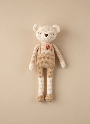 Patti Oslo - Kalp Şeklinde Peluş Ayı - Patti Oslo x Cosy Roots | Bej