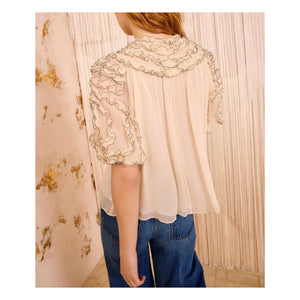 Ulla Johnson - Isolda İpek bluz | Ecru