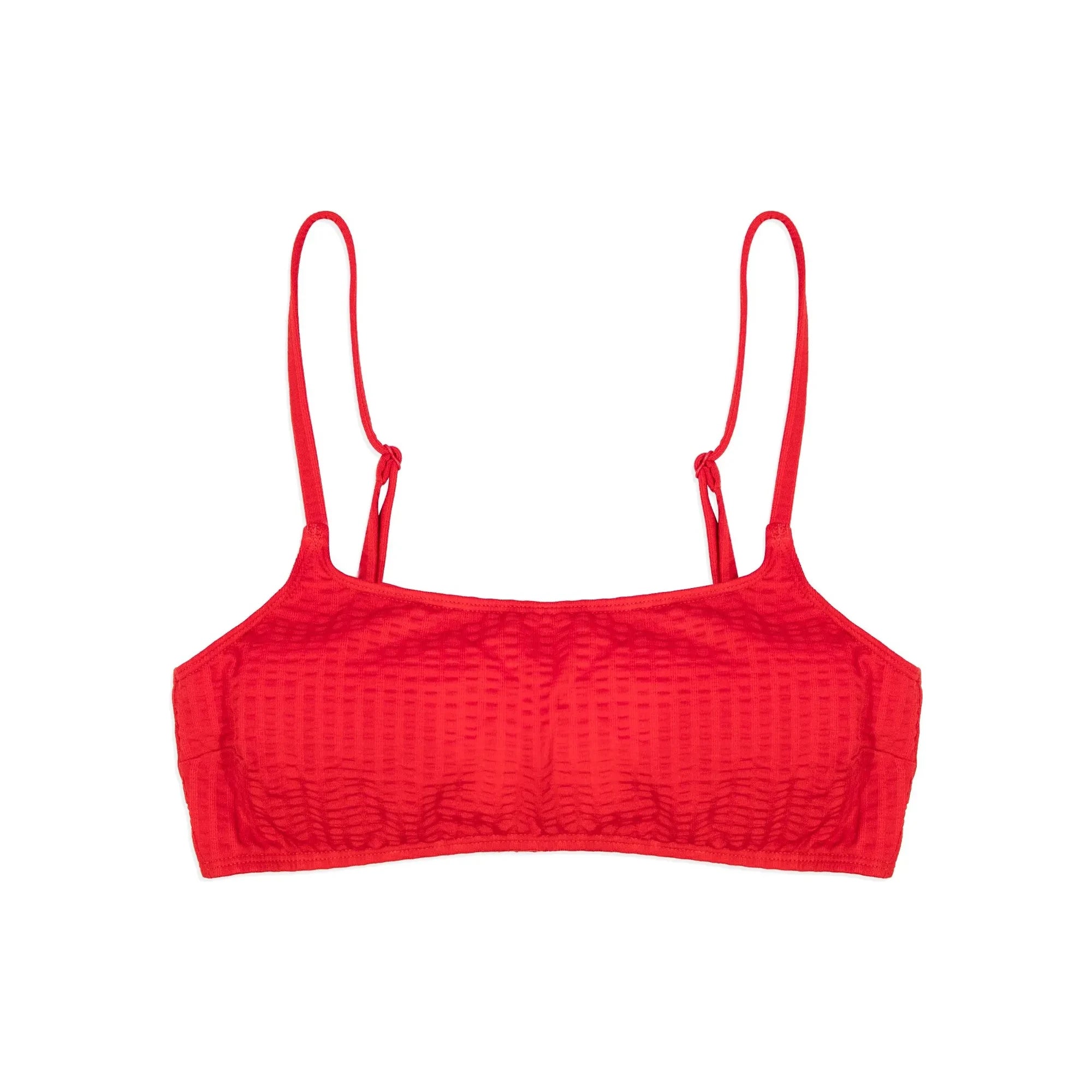 Miska Paris - Büzgülü Bralet Mayo Üstü | Kırmızı