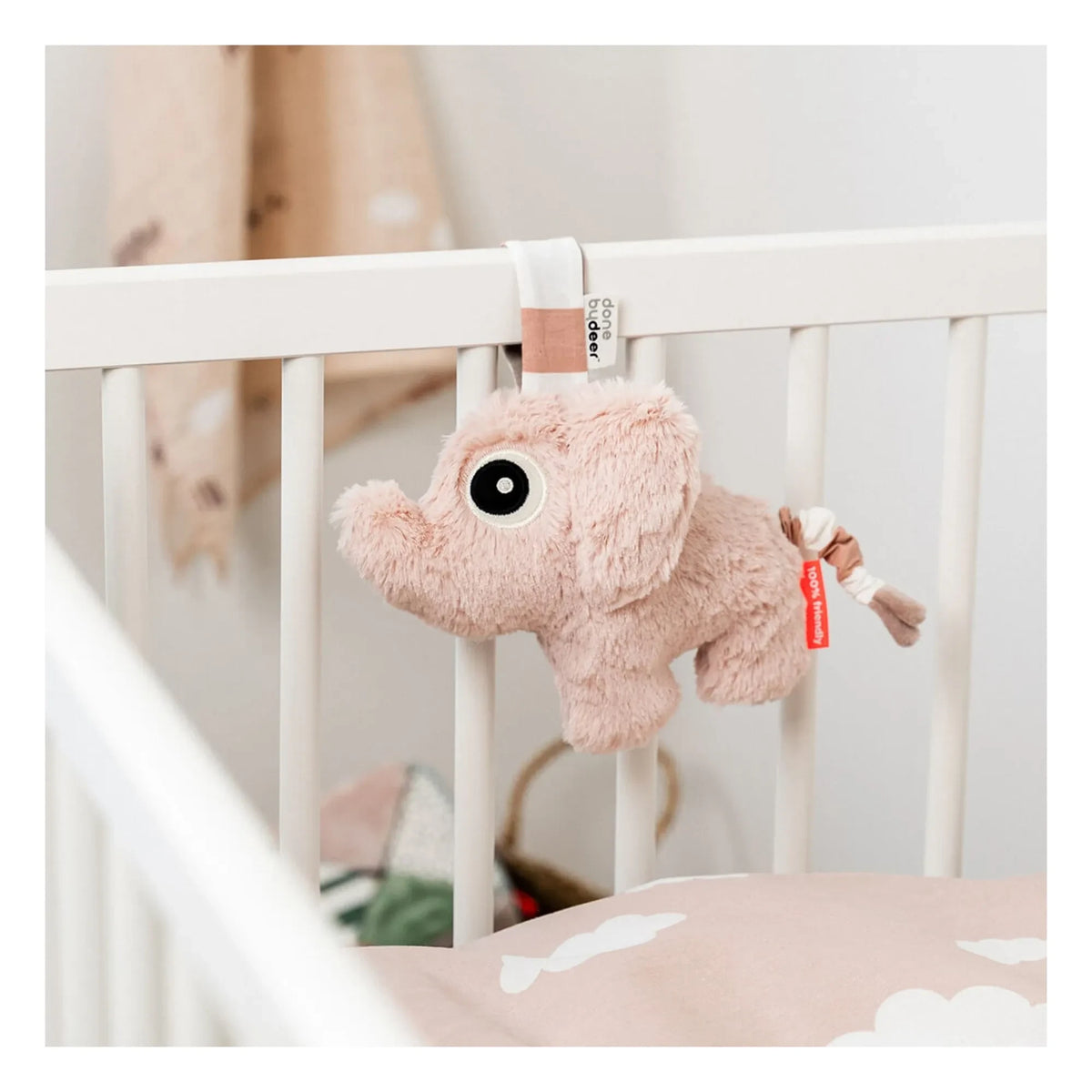 Done by deer - Elphee müzikli asma oyuncak | Pembe