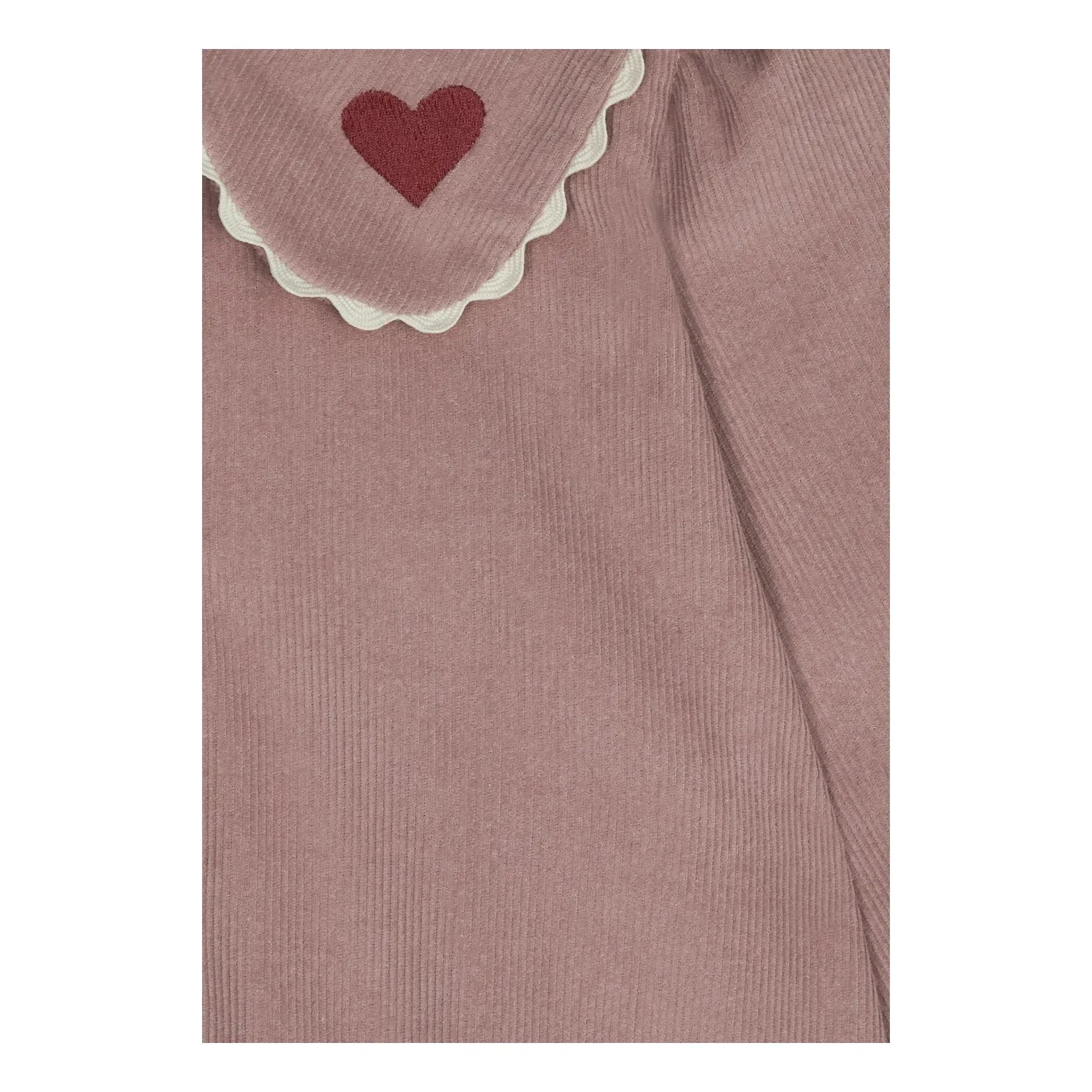 Mipounet - Géraldine Hearts Kadife Elbise | Soluk Pembe