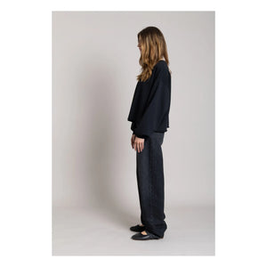 Smallable Woman - Bria organik pamuk sweatshirt | Siyah