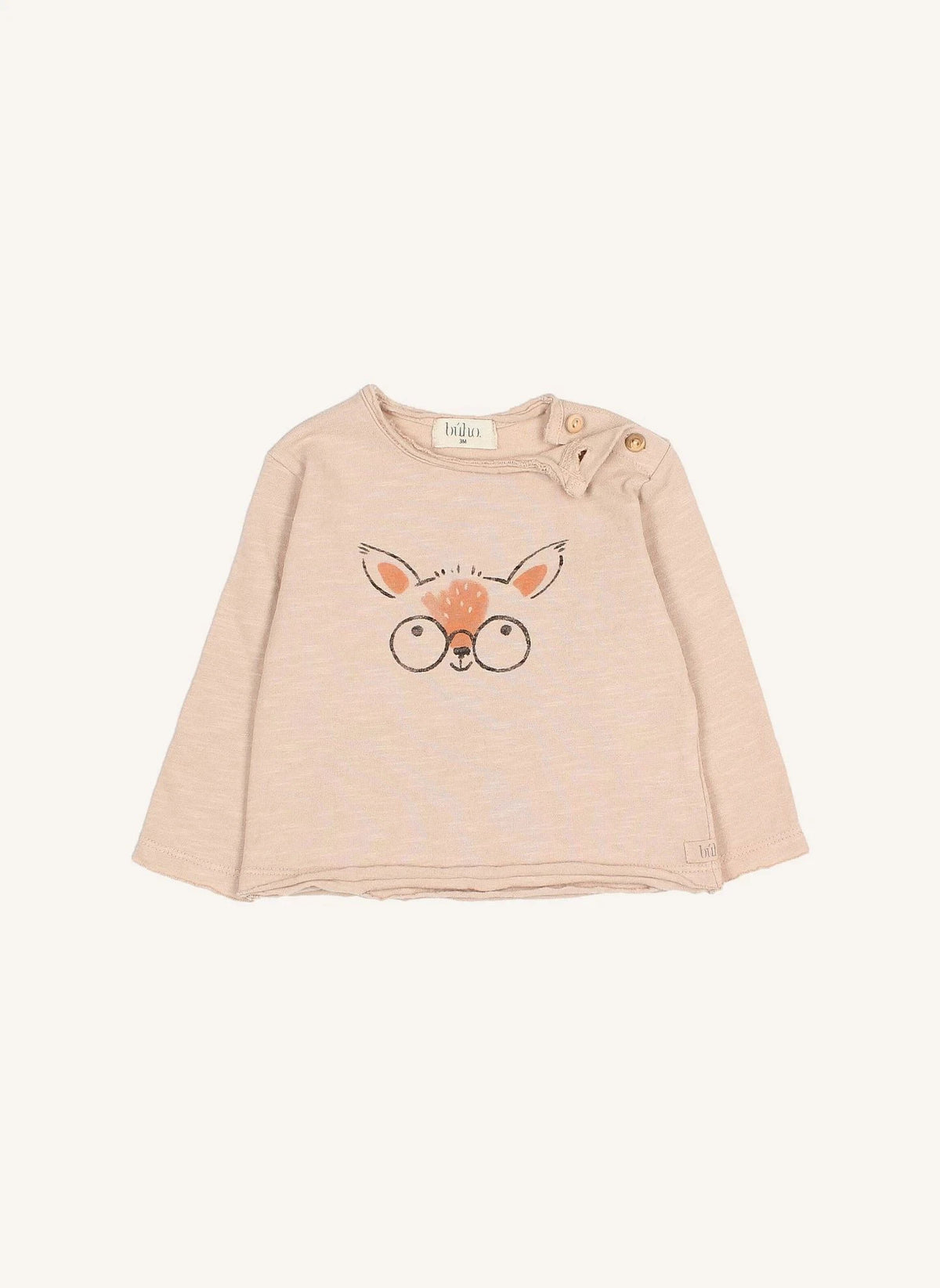 Búho - Deer T-shirt Organik pamuk | Pembe