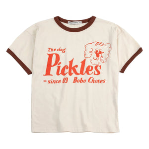 Bobo Choses - The Dog Pickles Organik pamuklu T-shirt | Beyaz