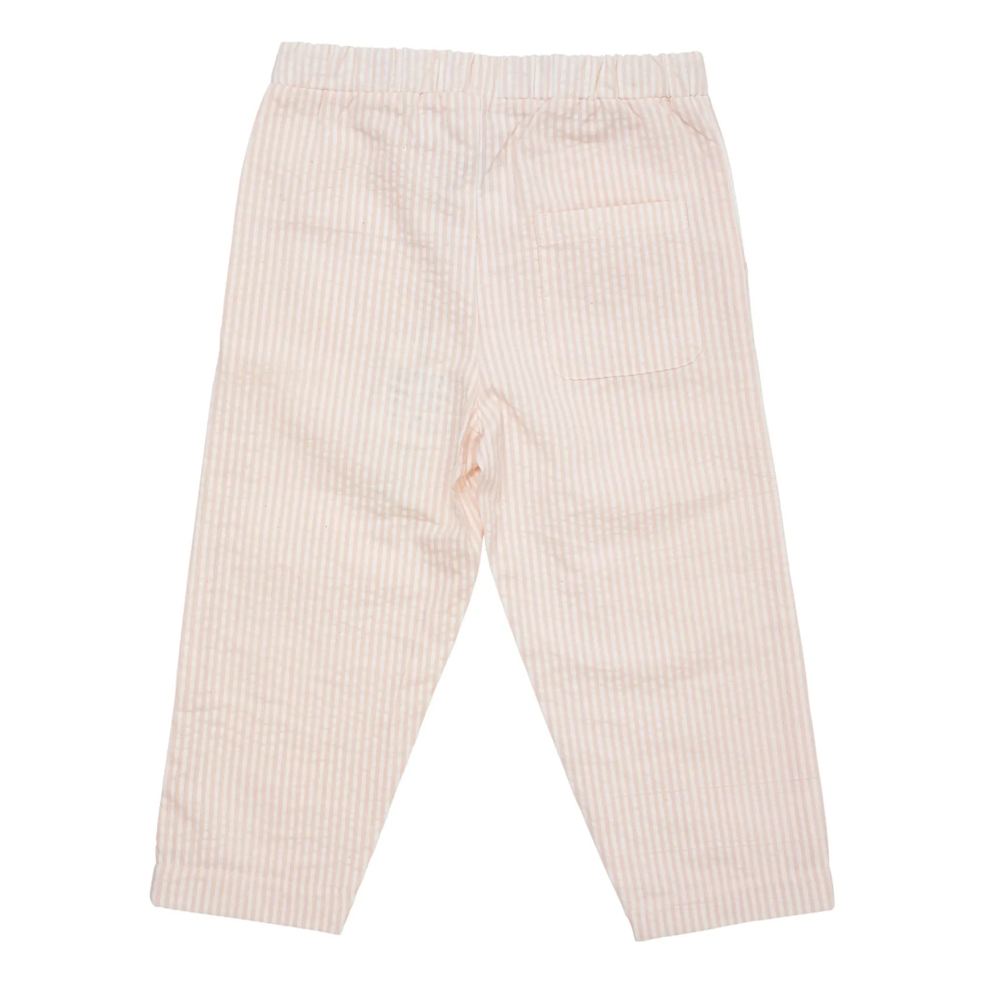 Copenhagen Colors - Seersucker pantolon | Krem