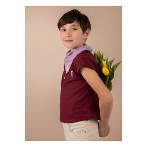 Loir - Kurta Keten Ceket | Bordo