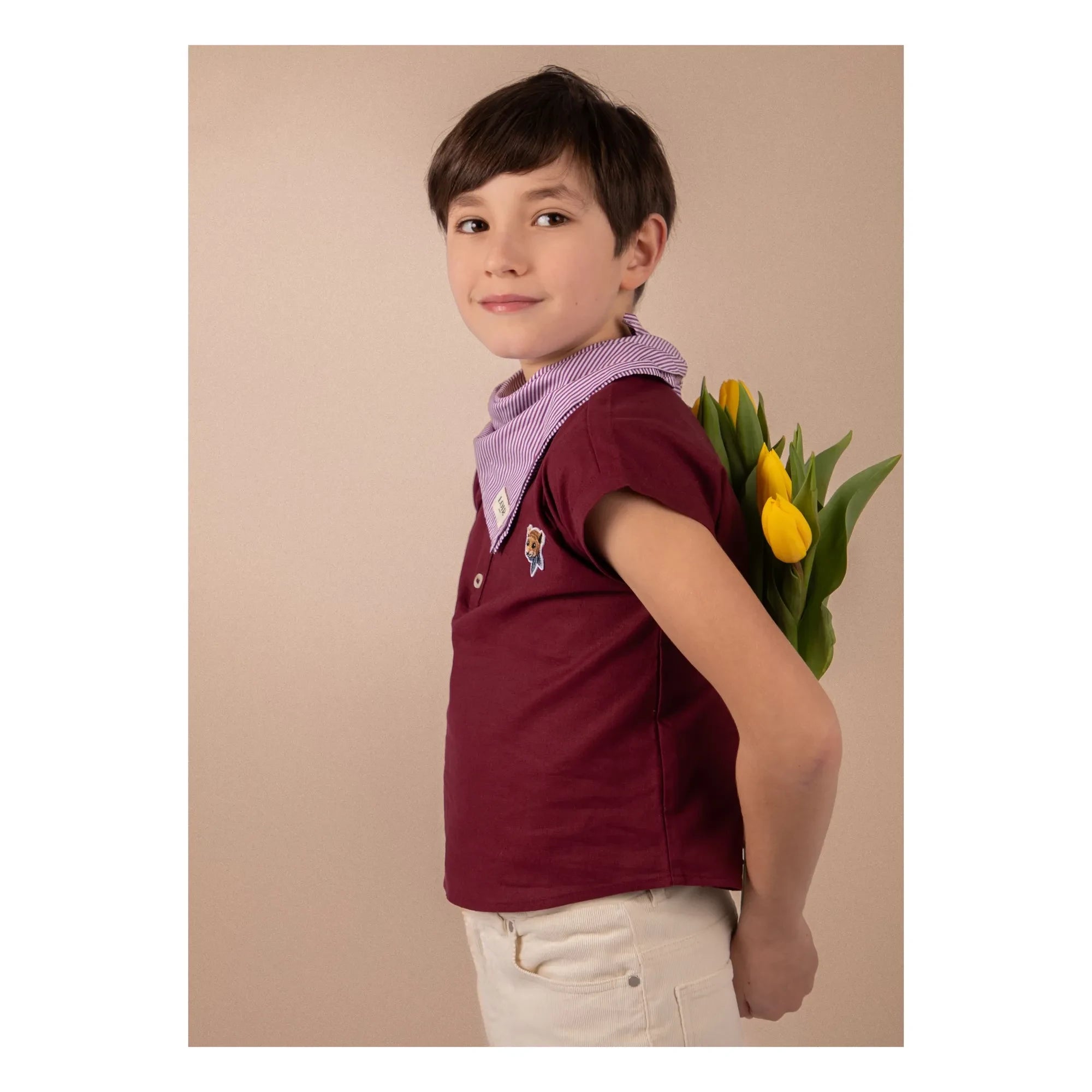 Loir - Kurta Keten Ceket | Bordo